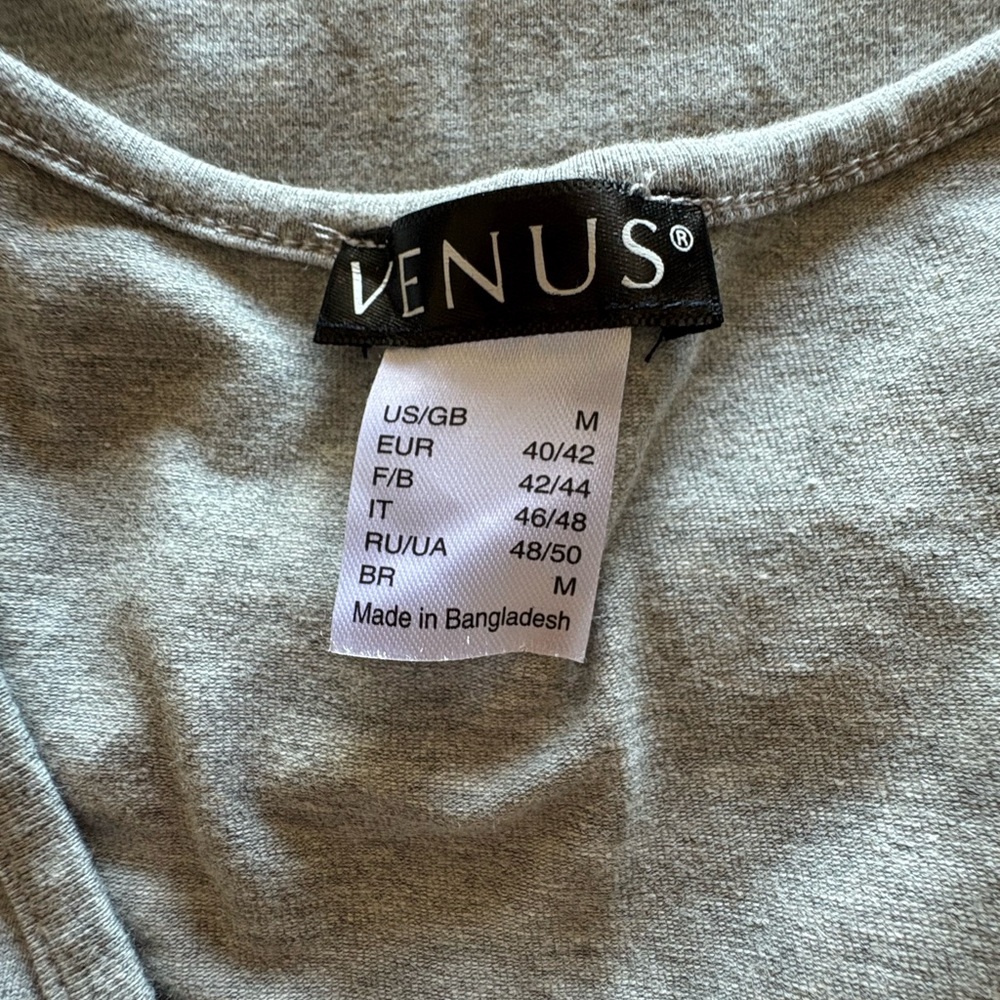 bundle of 3 VENUS Long Sleeve V-Neck Tops - Gray, Olive, Pink - Picture 7 of 8